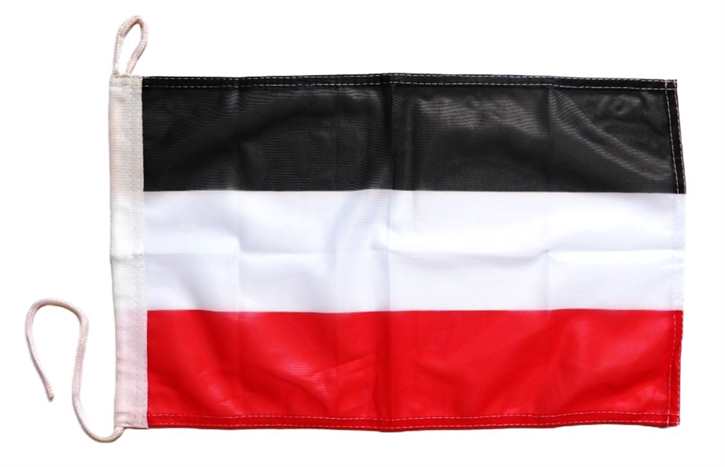 Bootsflagge Schwarz-weiß-rot