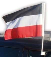 Autoflagge Schwarz-weiß-rot