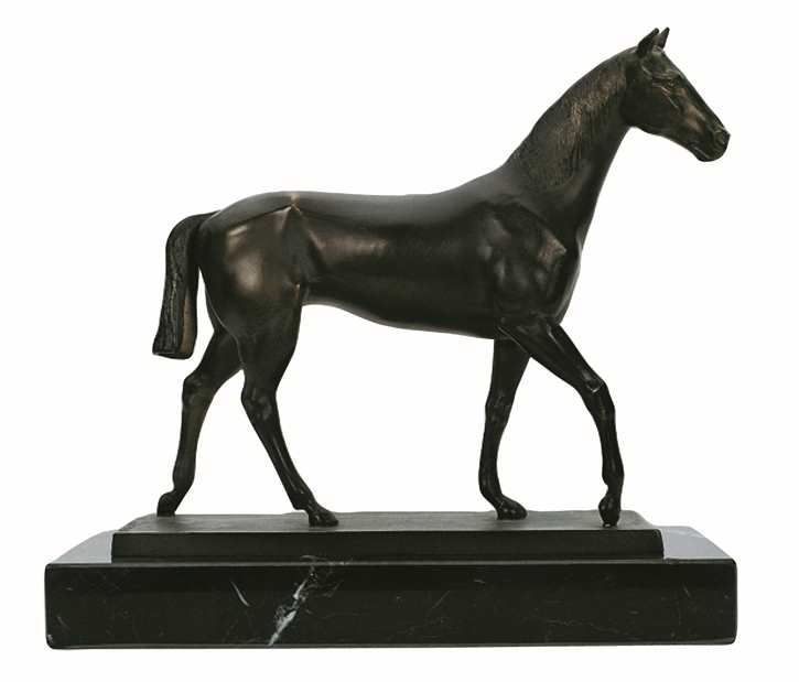 Bronzereplik Trakehner Pferd