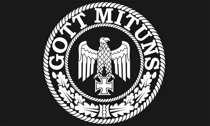 Fahne Reichsadler Eisernes Kreuz Gott mit uns