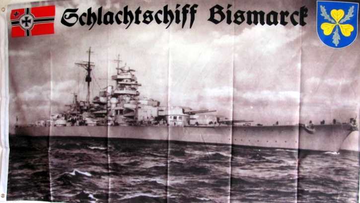 Fahne Schlachtschiff Bismarck