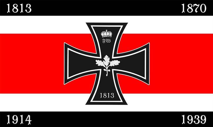 Fahne zum 200jährigen Jubiläum d. Eisernen Kreuzes