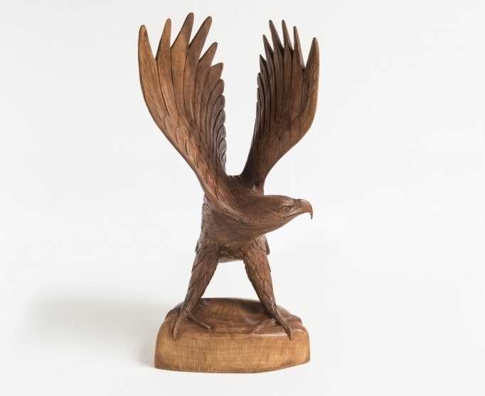 Holzfigur "Deutscher Adler" - Krafttier