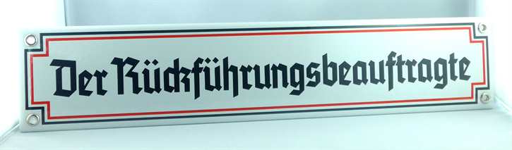 Emailleschild Der Rückführungsbeauftragte