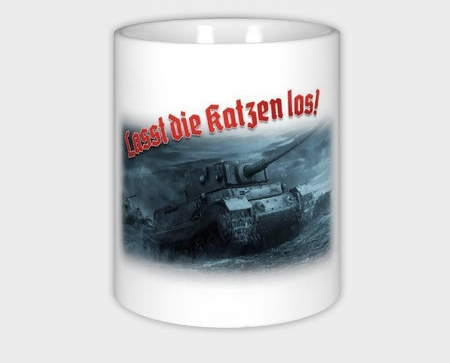 Keramiktasse/ Kaffeepott - Lasst die Katzen los!