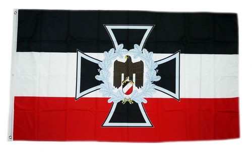 Fahne Eisernes Kreuz Adler mit Ehrenkranz