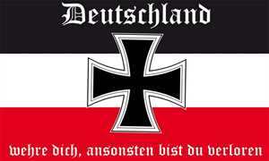 Fahne Deutschland wehre dich...