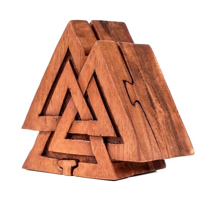 Schmuckdose aus Holz - Wotansknoten
