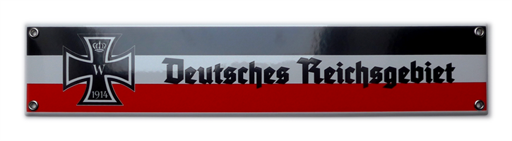 Emailleschild Deutsches Reichsgebiet