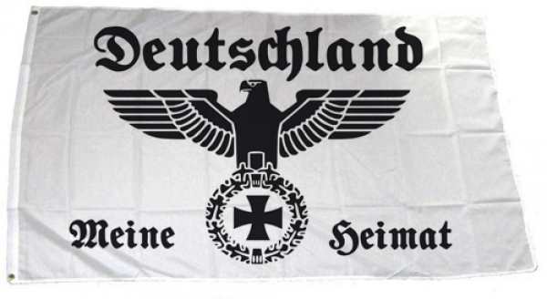 Fahne Deutschland meine Heimat weiß