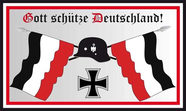 Fahne Gott schütze Deutschland!