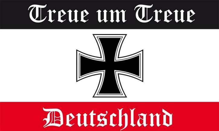 Fahne Treue um Treue - Deutschland