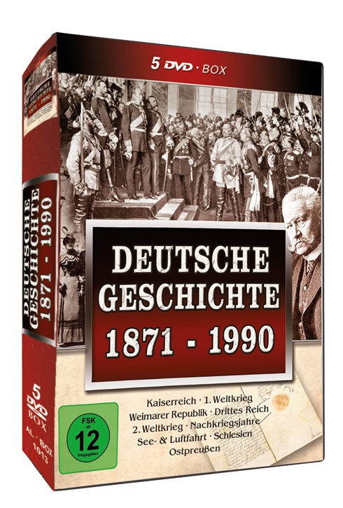 Deutsche Geschichte - 1871-1990, 5 DVD-Box