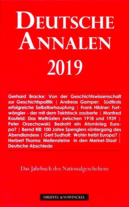 Sudholt, Dr. Gert: Deutsche Annalen 2019