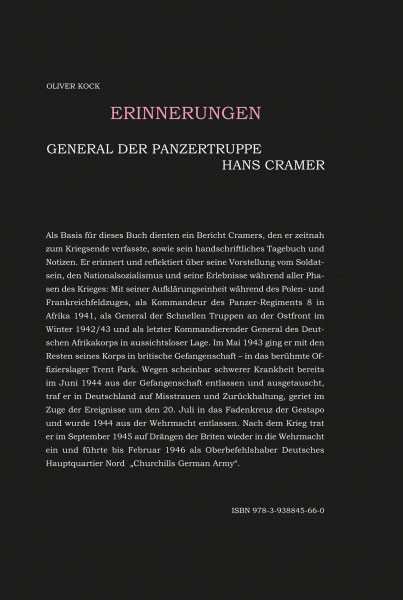 Kock, O.: General der Panzertruppen Hans Cramer