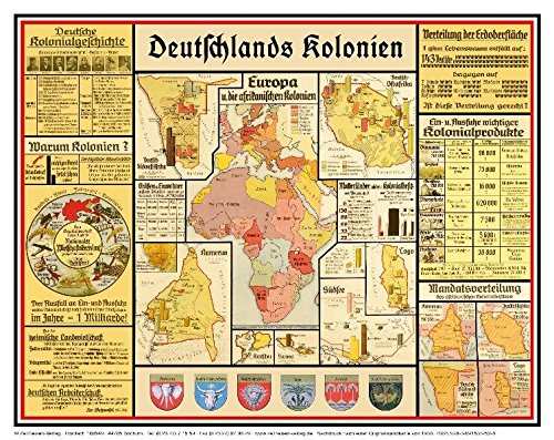 Bildwandkarte Deutschlands Kolonien