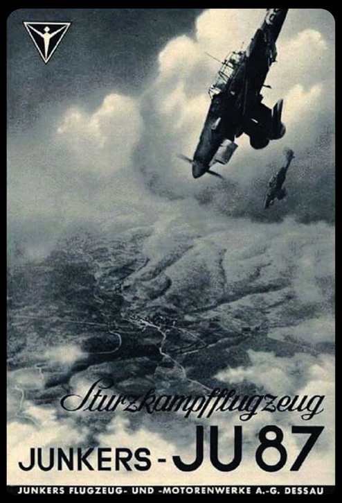 Werbeschild Stuka Junkers JU 87