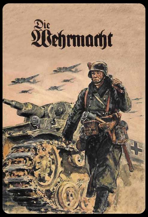 Werbeschild Die Wehrmacht (Soldat Panzer)
