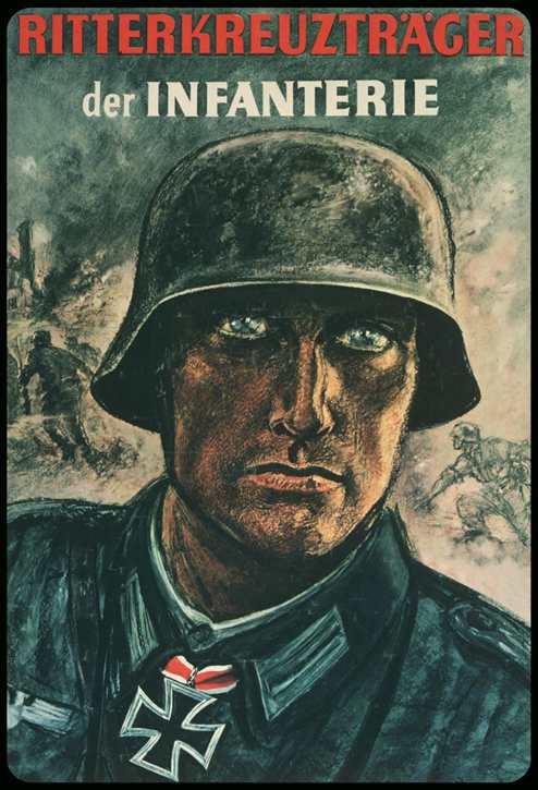 Werbeschild Ritterkreuzträger der Infanterie