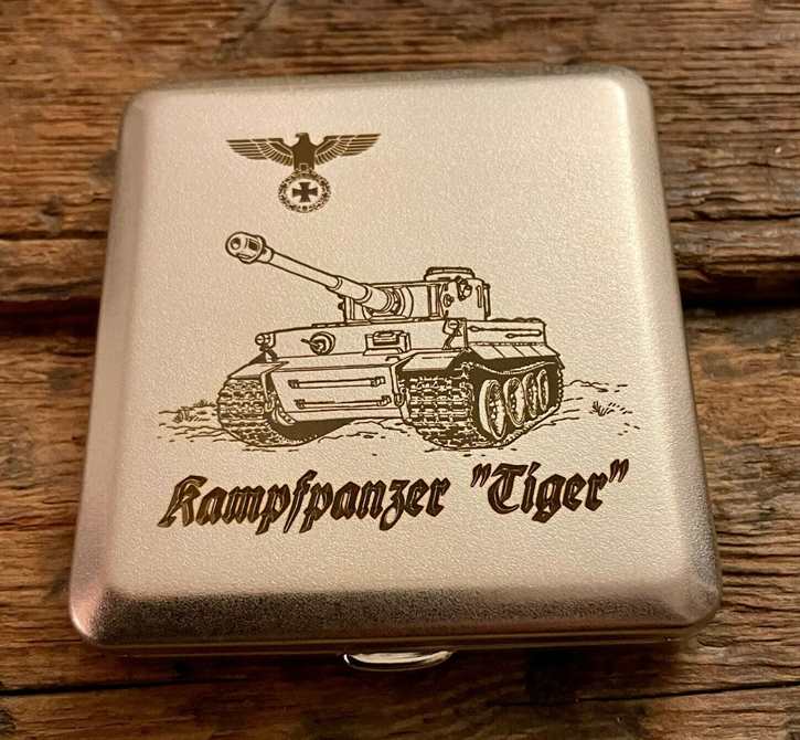 Zigarettenetui - Kampfpanzer Tiger mit Adler
