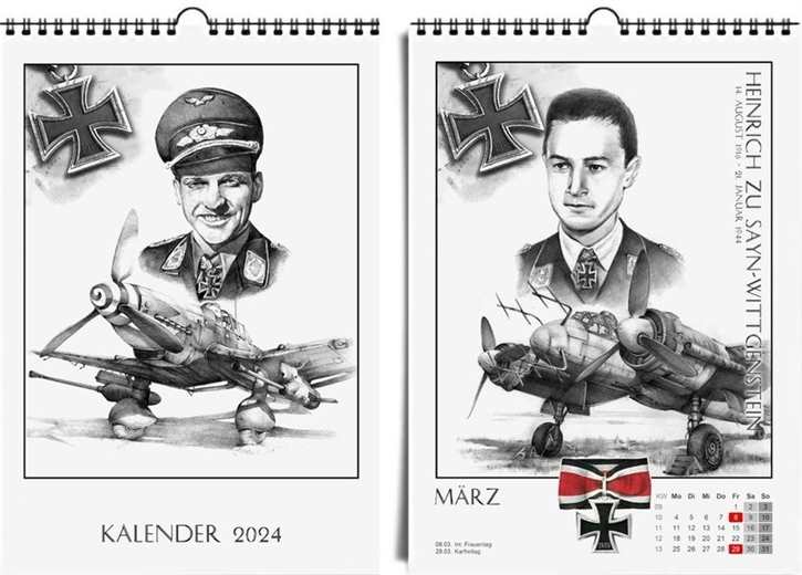 Kunstkalender - Deutsche Soldaten 2024