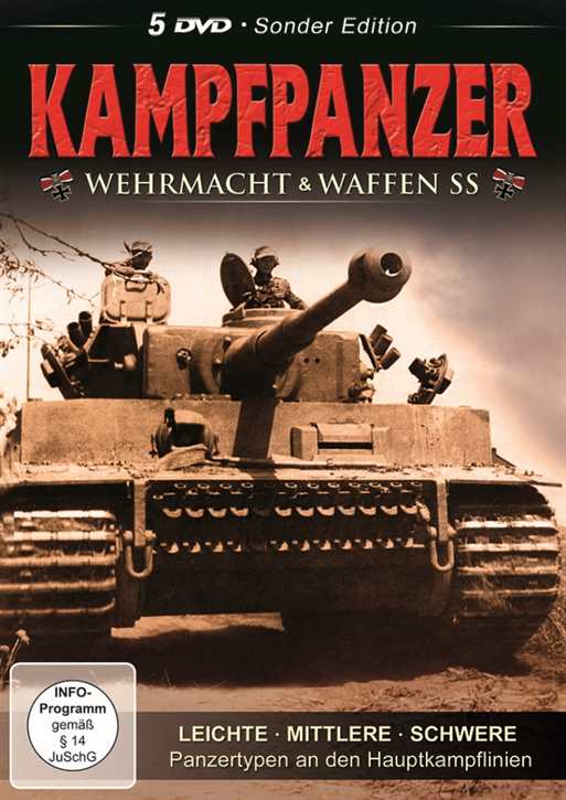 Kampfpanzer - Wehrmacht & Waffen-SS - Sonder-Edition, 5 DVD-Box im Schuber