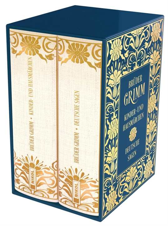 Grimm, Jacob und Wilhelm: Brüder Grimm - Kinder- und Hausmärchen / Deutsche Sagen - Luxusausgabe im Leinenschuber