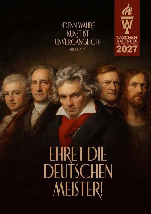 Taschenkalender des Widerstandes 2027 - „Ehret die Deutschen Meister!“ - Vorbestellung!