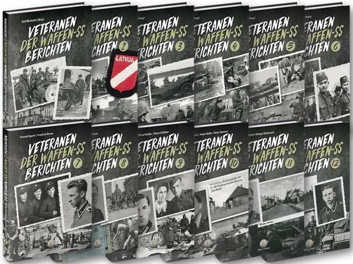 Michaelis, Rolf (Hrsg./Bearb.): Veteranen der Waffen-SS berichten - 12 Bände (Band 1-12) im Sparpaket!