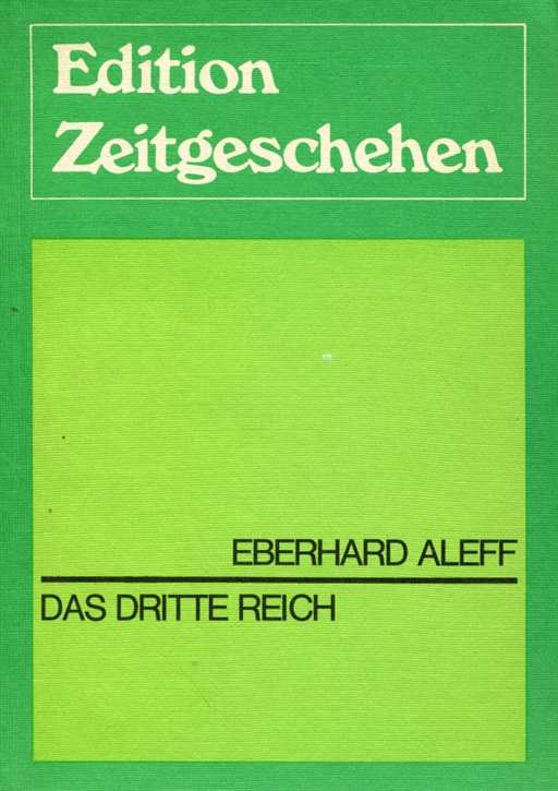 Aleff, Eberhard: Das Dritte Reich