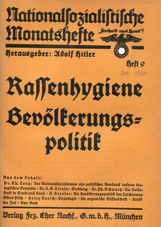Nationalsozialistische Monatshefte Heft 9 - 1930 - 1. Jahrgang