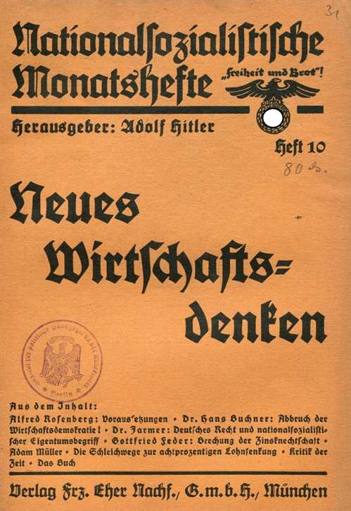 Nationalsozialistische Monatshefte Heft 10 - 1931 - 2. Jahrgang