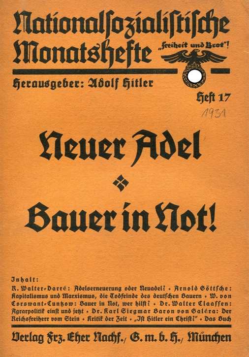 Nationalsozialistische Monatshefte Heft 17 - 1931 - 2. Jahrgang