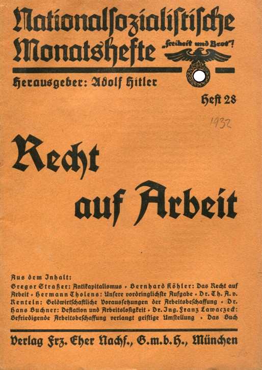 Nationalsozialistische Monatshefte Heft 28 - 1932 - 3. Jahrgang