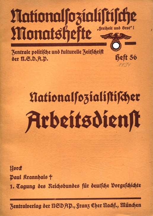 Nationalsozialistische Monatshefte Heft 56 - 1934 - 5. Jahrgang