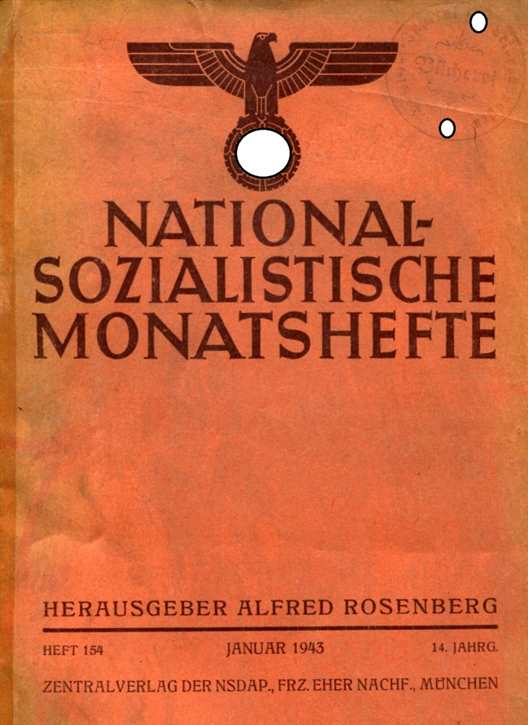 Nationalsozialistische Monatshefte Heft 154 - 1943 - 14. Jahrgang