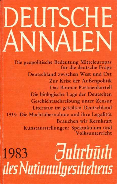 Deutsche Annalen 1983 - Jahrbuch des Nationalgeschehens