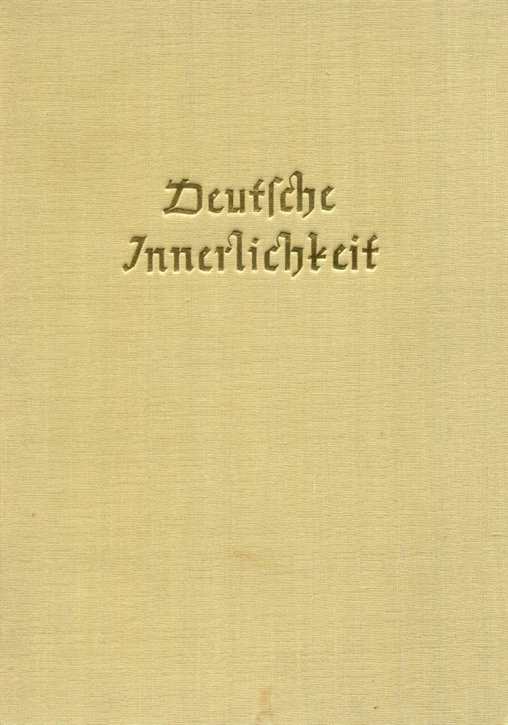 Christoffel, Ulrich: Deutsche Innerlichkeit