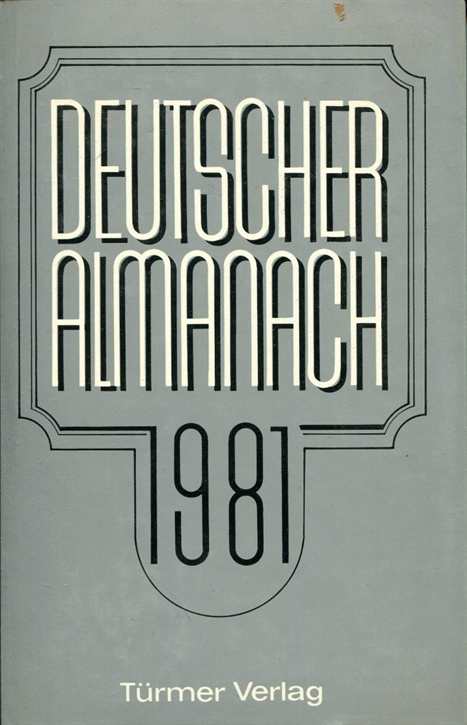 Pozorny, Reinhard: Deutscher Almanach 1981