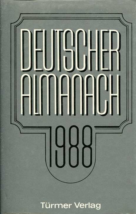 Pozorny, Reinhard: Deutscher Almanach 1988