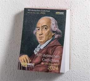 Abreißkalender - Mit deutschen Gedichten durch das Jahr 2024 - Tagesabreißkalender zum Aufstellen oder Aufhängen