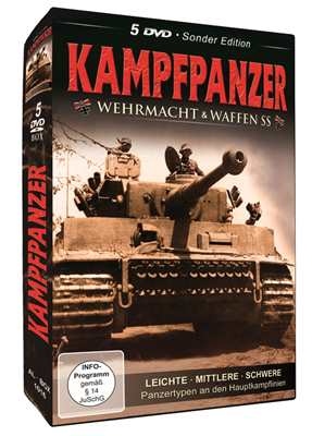 Kampfpanzer - Wehrmacht & Waffen-SS - Sonder-Edition, 5 DVD-Box im Schuber