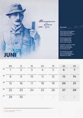 Wandkalender 2026 - Deutsche Dichter des 20. Jahrhunderts