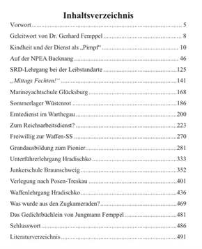 Femppel, Dr. Gerhard: Kurze Jahre einer begeisterten Jugend - Von der Napola Backnang auf die Junkerschule Braunschweig