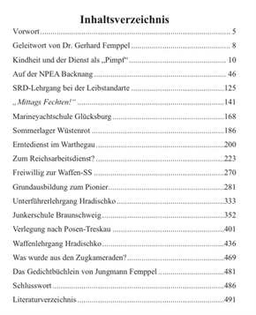 Femppel, Dr. Gerhard: Kurze Jahre einer begeisterten Jugend - Von der Napola Backnang auf die Junkerschule Braunschweig + Signatur!