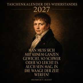 Taschenkalender des Widerstandes 2027 - „Ehret die Deutschen Meister!“ - Vorbestellung!