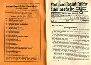 Nationalsozialistische Monatshefte Heft 28 - 1932 - 3. Jahrgang