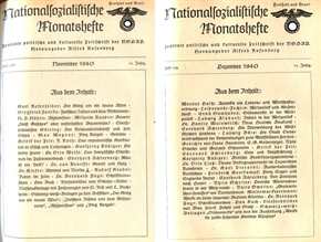 Nationalsozialistische Monatshefte Heft 127 bis 129 - 1940 - 11. Jahrgang