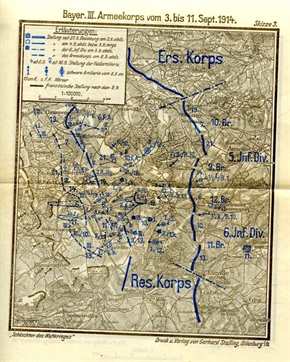 Schlachten des Weltkrieges:  Freiherr Ludwig von Gebsattel - Von Nancy zum Camp des Romains 1914