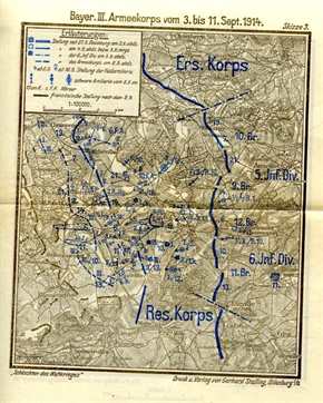Schlachten des Weltkrieges:  Freiherr Ludwig von Gebsattel - Von Nancy zum Camp des Romains 1914
